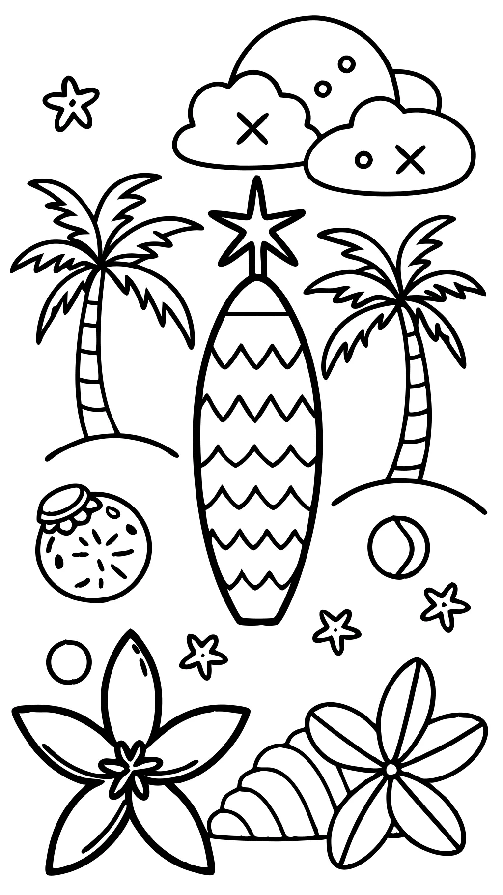 aloha coloring pages